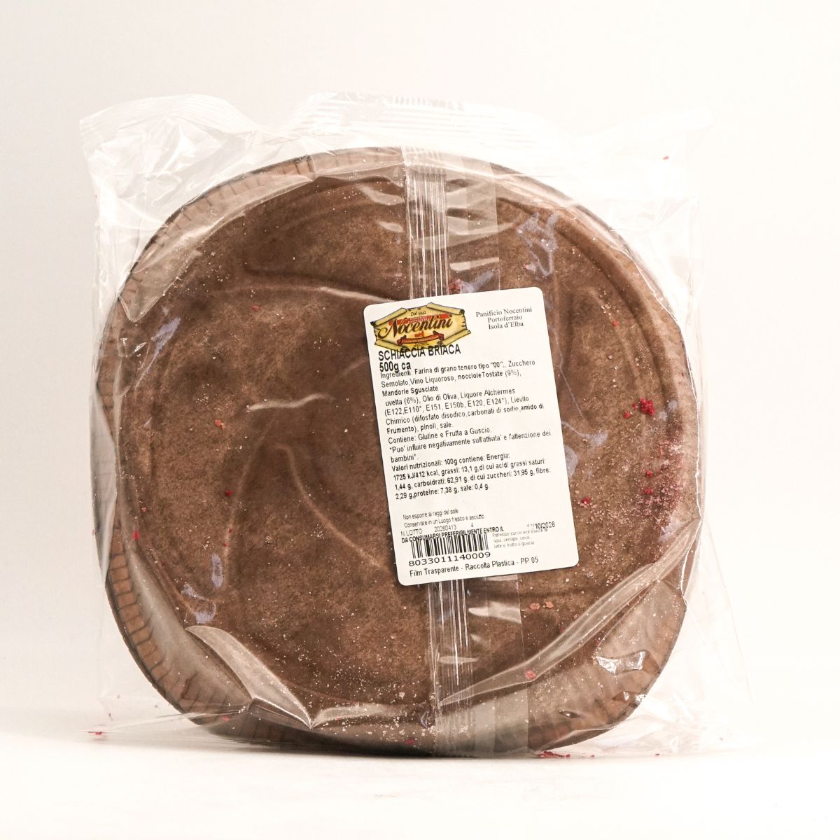 Schiaccia Briaca del Panificio Nocentini 500g pack retro
