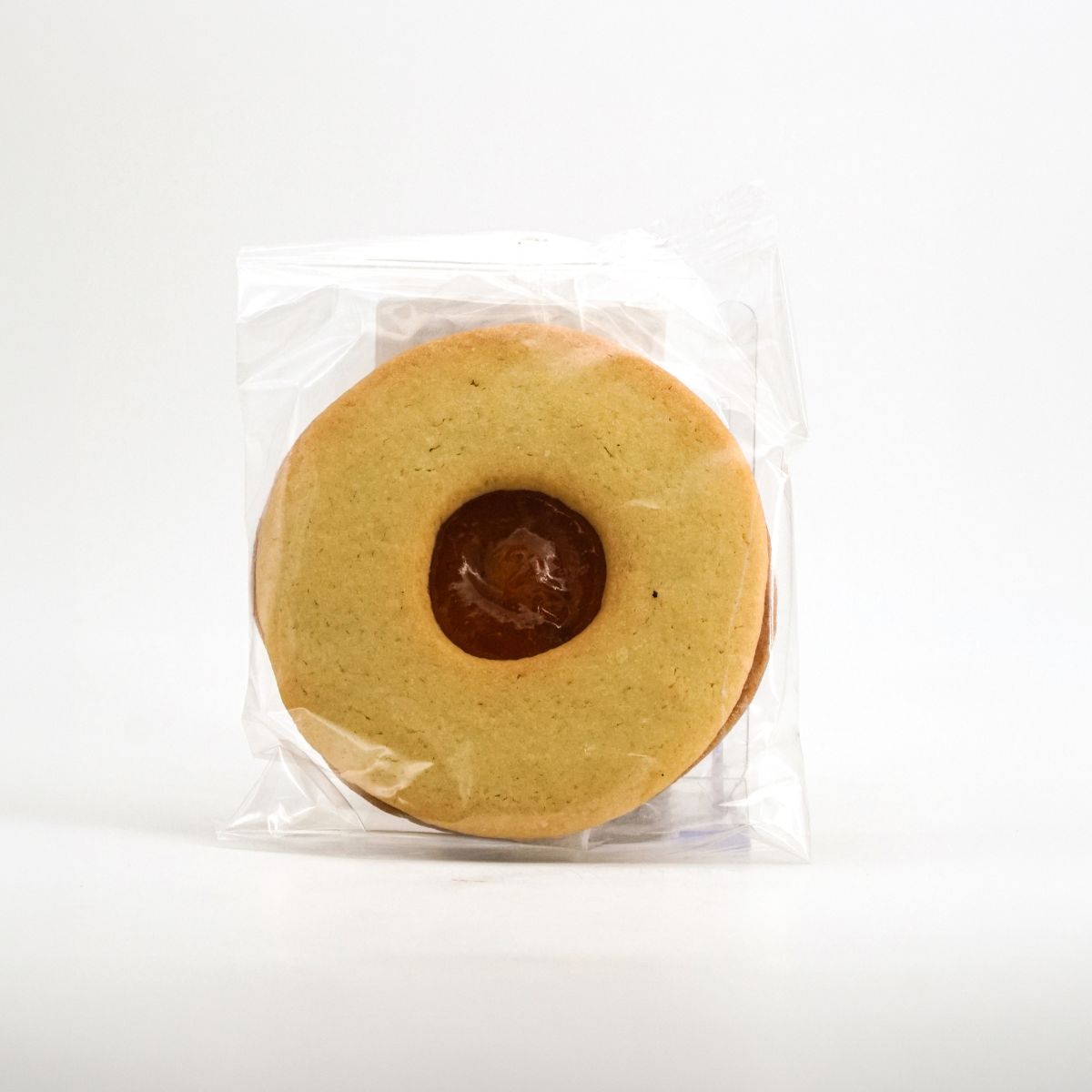 Biscotto occhio di bue all'albicocca del panificio Nocentini pack retro